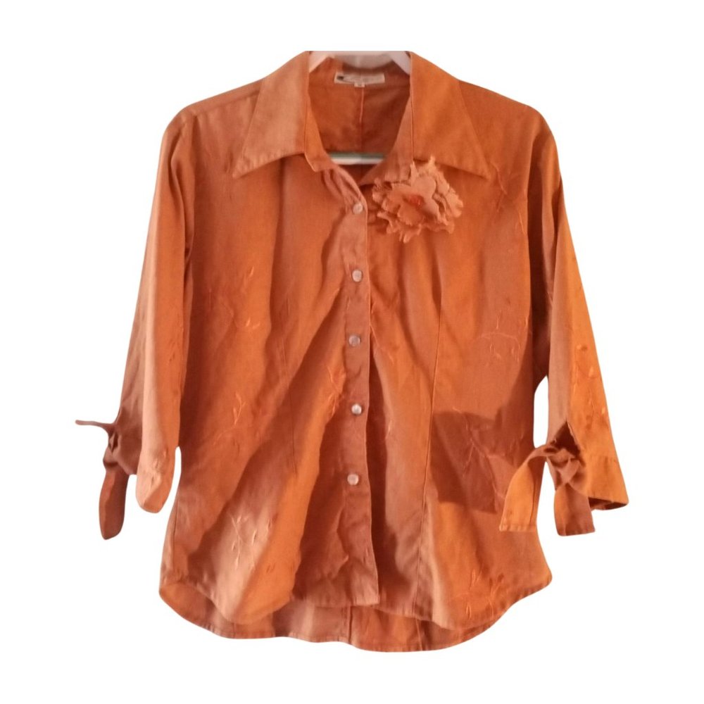Women's 18 Lumax Collection Floral Button Down Shirt